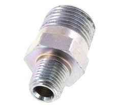 1/4'' NPT x 1/2'' NPT Zinc plated Steel Double Nipple 210 Bar - Hydraulic