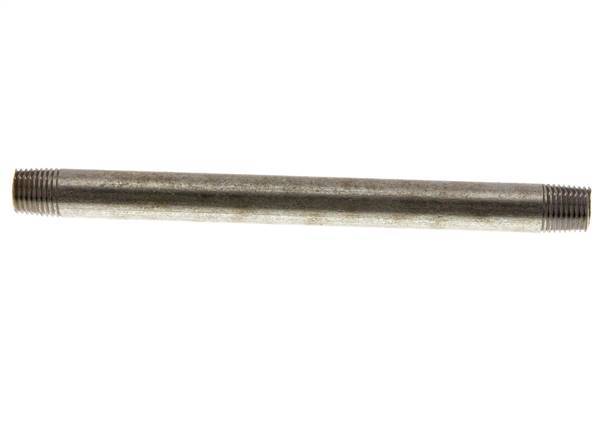 R 1/4'' Zinc plated Steel Double Pipe Nipple 50 Bar DIN 2982 - 150mm [2 Pieces]