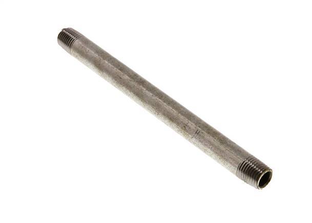 R 1/4'' Zinc plated Steel Double Pipe Nipple 50 Bar DIN 2982 - 150mm [2 Pieces]