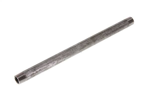 R 1/4'' Zinc plated Steel Double Pipe Nipple 50 Bar DIN 2982 - 200mm [2 Pieces]