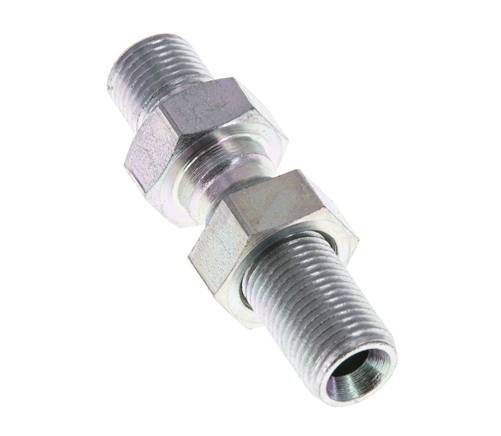 G 1/8'' Verzinkt Stalen Schotdoorvoer Borstnippel 475 Bar - Hydrauliek