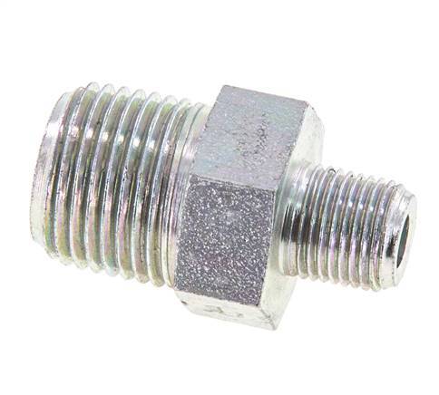 1/8'' NPT x 3/8'' NPT Verzinkt Stalen Borstnippel 210 Bar - Hydrauliek