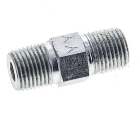 1/8'' NPT Verzinkt Stalen Borstnippel 345 Bar - Hydrauliek [2 Stuks]