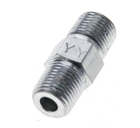 1/8'' NPT Verzinkt Stalen Borstnippel 345 Bar - Hydrauliek [2 Stuks]