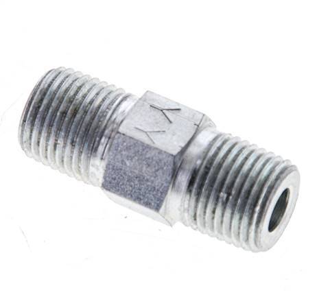 1/8'' NPT Verzinkt Stalen Borstnippel 345 Bar - Hydrauliek [2 Stuks]