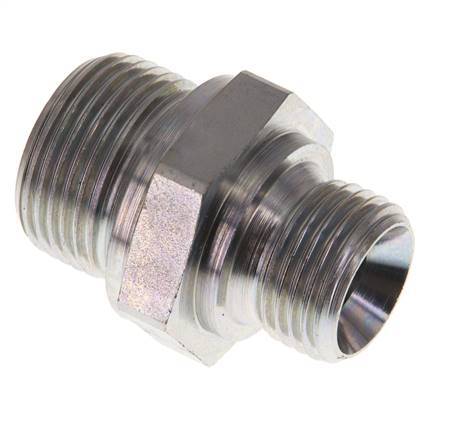 G 3/4'' x G 1/2'' Verzinkt Stalen Borstnippel 400 Bar - Hydrauliek