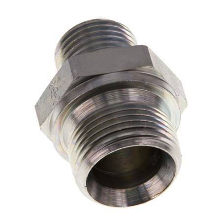 G 3/4'' x G 1/2'' Verzinkt Stalen Borstnippel 400 Bar - Hydrauliek