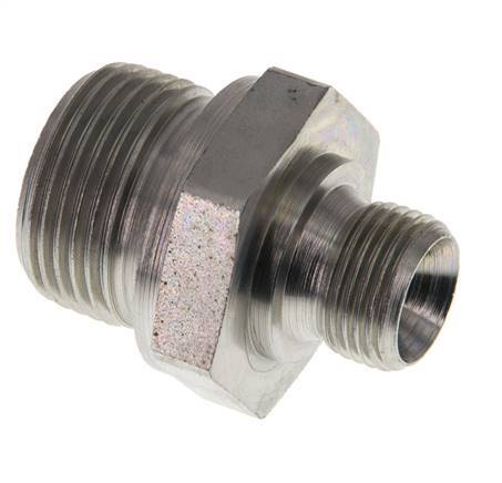 G 3/4'' x G 3/8'' Verzinkt Stalen Borstnippel 400 Bar - Hydrauliek