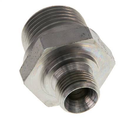 G 3/4'' x G 3/8'' Verzinkt Stalen Borstnippel 400 Bar - Hydrauliek