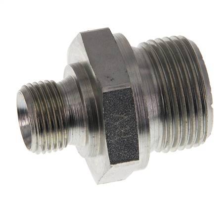 G 3/4'' x G 3/8'' Verzinkt Stalen Borstnippel 400 Bar - Hydrauliek