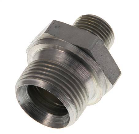 G 3/4'' x G 3/8'' Verzinkt Stalen Borstnippel 400 Bar - Hydrauliek