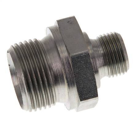 G 3/4'' x G 3/8'' Verzinkt Stalen Borstnippel 400 Bar - Hydrauliek