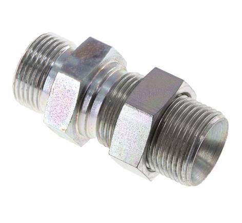 G 3/4'' Verzinkt Stalen Schotdoorvoer Borstnippel 325 Bar - Hydrauliek