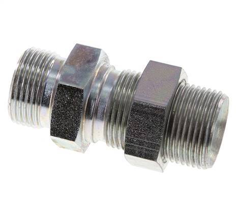 G 3/4'' Verzinkt Stalen Schotdoorvoer Borstnippel 325 Bar - Hydrauliek