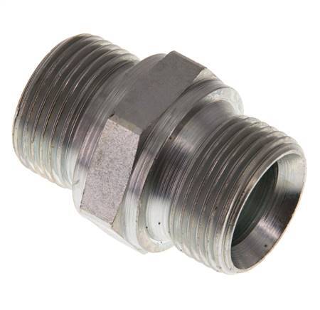 G 3/4'' Zinc plated Steel Double Nipple 400 Bar - Hydraulic
