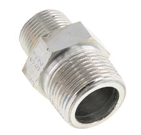 3/4'' NPT x 1'' NPT Verzinkt Stalen Borstnippel 140 Bar - Hydrauliek
