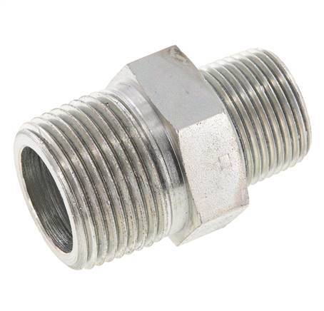 3/4'' NPT x 1'' NPT Verzinkt Stalen Borstnippel 140 Bar - Hydrauliek