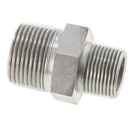3/4'' NPT x 1'' NPT Verzinkt Stalen Borstnippel 140 Bar - Hydrauliek