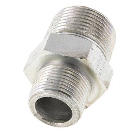 3/4'' NPT x 1'' NPT Verzinkt Stalen Borstnippel 140 Bar - Hydrauliek