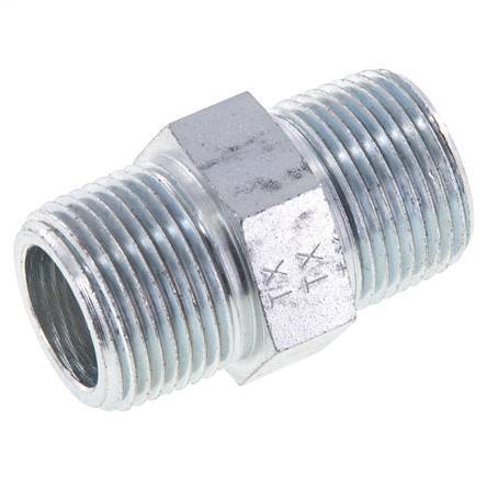 3/4'' NPT Verzinkt Stalen Borstnippel 170 Bar - Hydrauliek