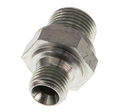 G 3/8'' x G 1/4'' Verzinkt Stalen Borstnippel 400 Bar - Hydrauliek [2 Stuks]