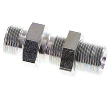 G 3/8'' Verzinkt Stalen Schotdoorvoer Borstnippel 325 Bar - Hydrauliek