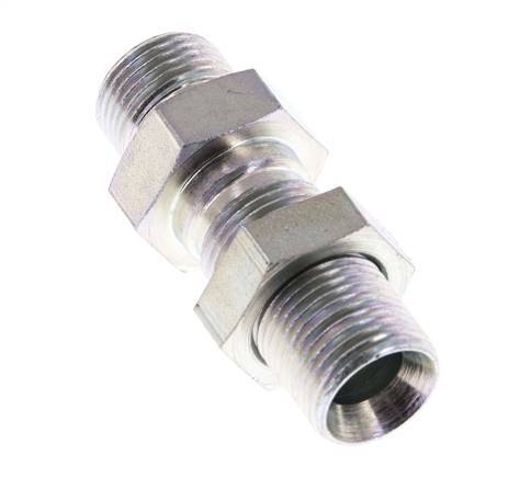 G 3/8'' Verzinkt Stalen Schotdoorvoer Borstnippel 325 Bar - Hydrauliek