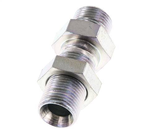 G 3/8'' Verzinkt Stalen Schotdoorvoer Borstnippel 325 Bar - Hydrauliek