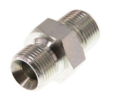 3/8'' NPT x G 3/8'' Verzinkt Stalen Borstnippel 3-delig 700 Bar - Hydrauliek