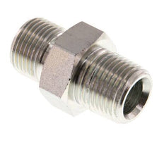 3/8'' NPT x G 3/8'' Verzinkt Stalen Borstnippel 3-delig 700 Bar - Hydrauliek