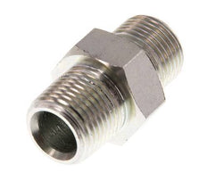 3/8'' NPT x G 3/8'' Verzinkt Stalen Borstnippel 3-delig 700 Bar - Hydrauliek