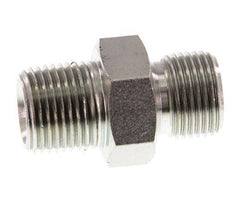 3/8'' NPT x G 3/8'' Verzinkt Stalen Borstnippel 3-delig 700 Bar - Hydrauliek