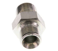 3/8'' NPT x G 3/8'' Verzinkt Stalen Borstnippel 3-delig 700 Bar - Hydrauliek
