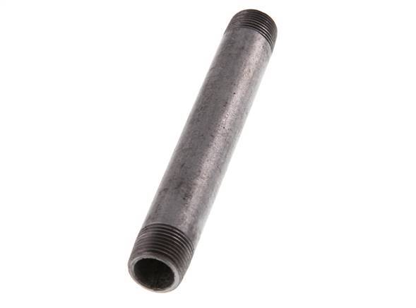 R 3/8'' Zinc plated Steel Double Pipe Nipple 50 Bar DIN 2982 - 120mm [2 Pieces]