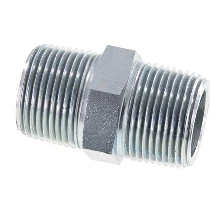 1'' NPT Verzinkt Stalen Borstnippel 140 Bar - Hydrauliek