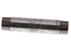 R 1'' Zinc plated Steel Double Pipe Nipple 50 Bar DIN 2982 - 150mm [2 Pieces]