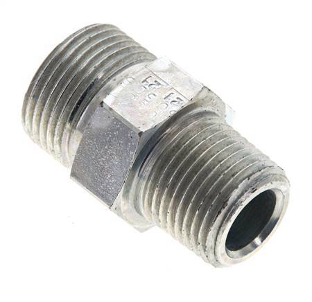 UNS 1''-14 x 1/2'' NPT Verzinkt Stalen Borstnippel ORFS 400 Bar - Hydrauliek