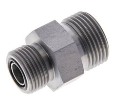 UNS 1''-14 x UN 13/16''-16 Verzinkt Stalen Borstnippel ORFS 400 Bar - Hydrauliek