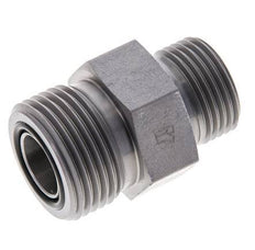 UNS 1''-14 x UN 13/16''-16 Verzinkt Stalen Borstnippel ORFS 400 Bar - Hydrauliek