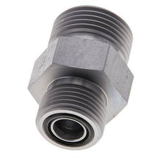 UNS 1''-14 x UN 13/16''-16 Verzinkt Stalen Borstnippel ORFS 400 Bar - Hydrauliek