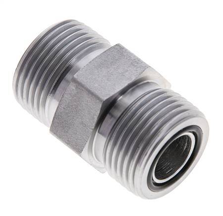 UNS 1''-14 Verzinkt Stalen Borstnippel ORFS 400 Bar - Hydrauliek