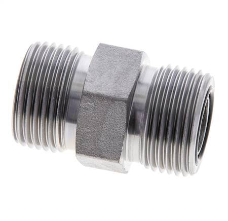 UNS 1''-14 Verzinkt Stalen Borstnippel ORFS 400 Bar - Hydrauliek