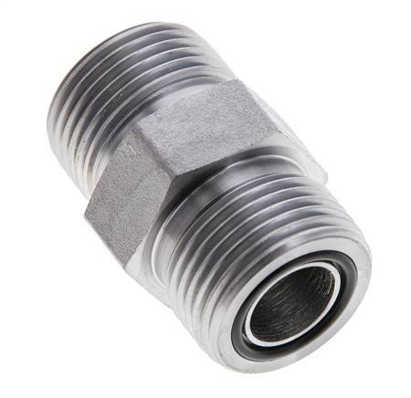 UNS 1''-14 Verzinkt Stalen Borstnippel ORFS 400 Bar - Hydrauliek