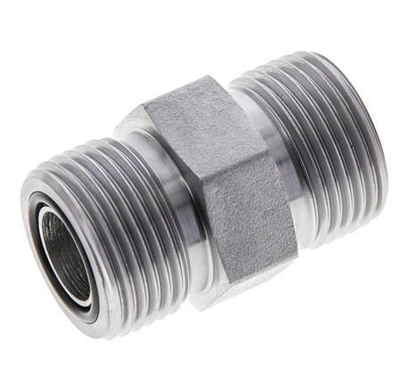 UNS 1''-14 Verzinkt Stalen Borstnippel ORFS 400 Bar - Hydrauliek