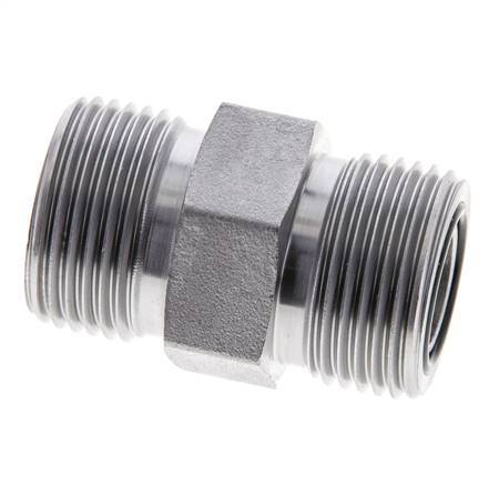 UNS 1''-14 Verzinkt Stalen Borstnippel ORFS 400 Bar - Hydrauliek