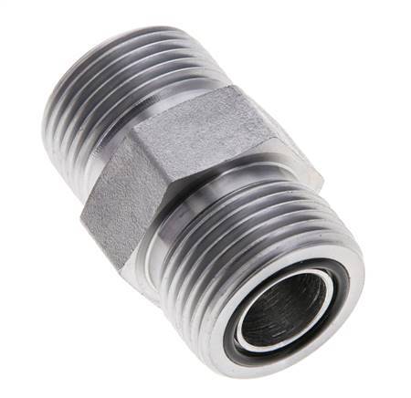 UNS 1''-14 Verzinkt Stalen Borstnippel ORFS 400 Bar - Hydrauliek