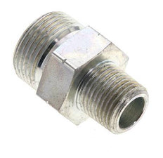 UN 1-3/16''-12 x 1/2'' NPT Verzinkt Stalen Borstnippel ORFS 400 Bar - Hydrauliek