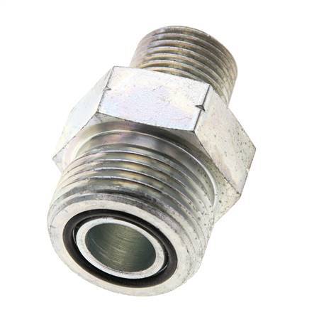 UN 1-3/16''-12 x 1/2'' NPT Verzinkt Stalen Borstnippel ORFS 400 Bar - Hydrauliek