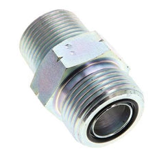 UN 1-3/16''-12 x 3/4'' NPT Verzinkt Stalen Borstnippel ORFS 400 Bar - Hydrauliek