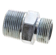 UN 1-3/16''-12 x 1'' NPT Verzinkt Stalen Borstnippel ORFS 400 Bar - Hydrauliek